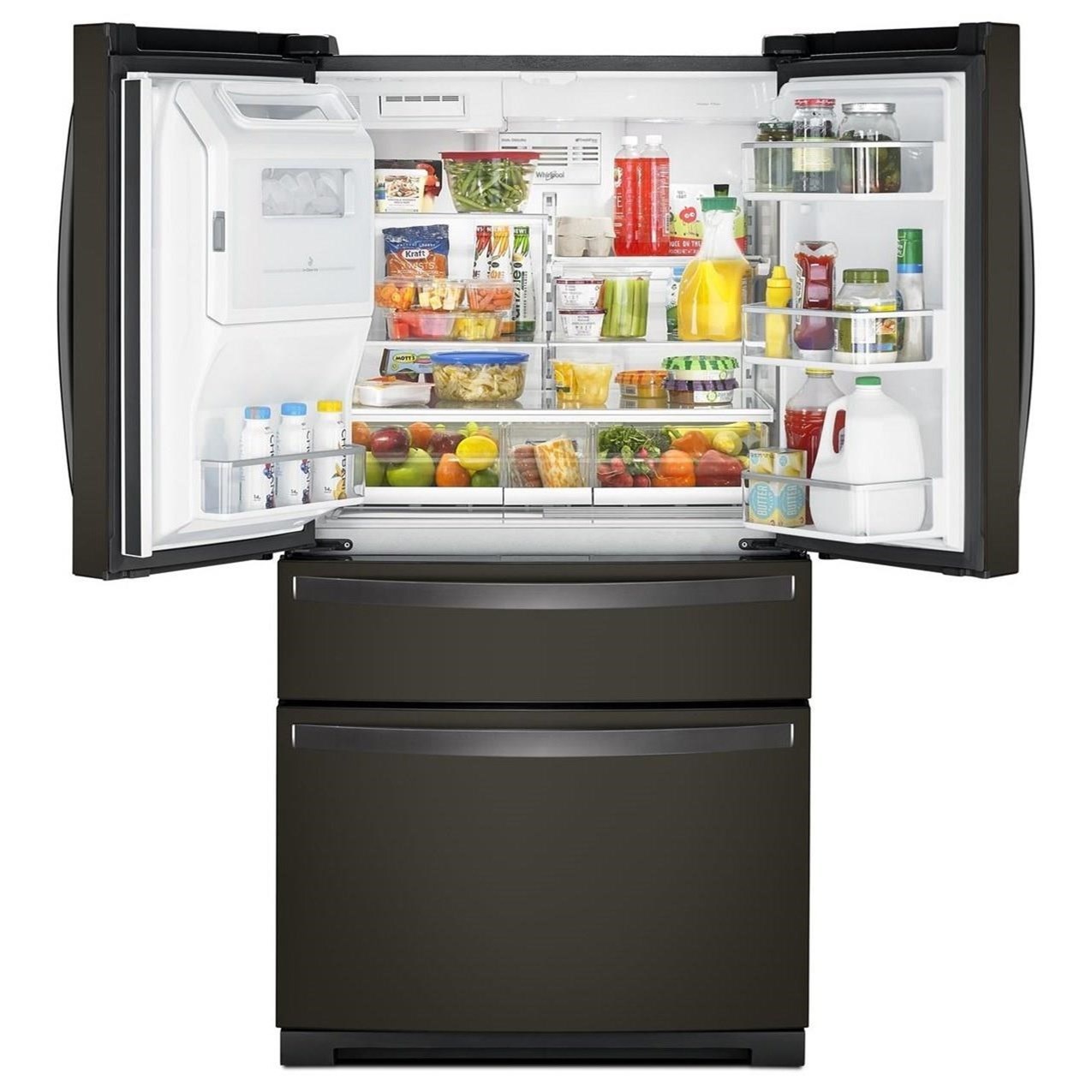 Whirlpool WRX986SIHV 36inch Wide 4Door Refrigerator with Exterior Drawer 26 cu. ft